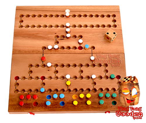 Barricade Malefiz A fun wooden dice game as a board game