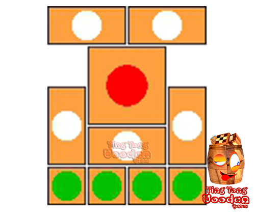 try to solve the khun pan wooden game with the template for 42 steps to solve the wooden puzzle