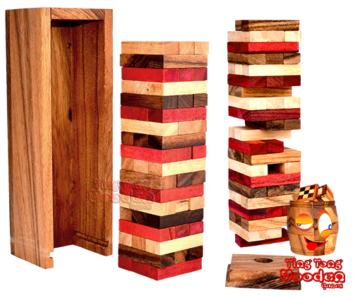 Jenga Tower wholesale wooden games Thailand factory in Chiang Mai 