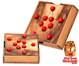 Пифагор звезда стратегия поле пасьянс обезьяна стручок деревянная игра Таиланд