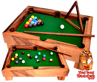 Billard Tisch mini Office Version des Tischbillard wooden games thailand