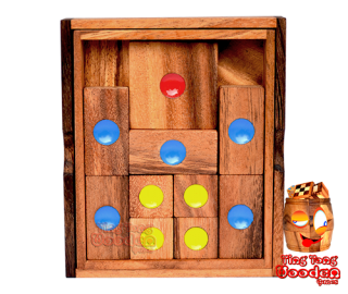 Khun Pan medium or the Khun Phaen sliding wooden game monkey pod wooden games Thailand
