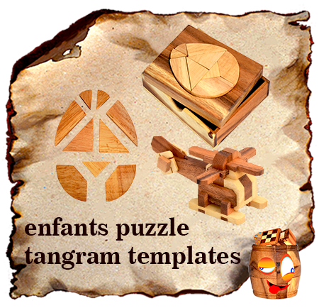 solution de puzzle d'enfants et modèles pour le puzzle de tangram