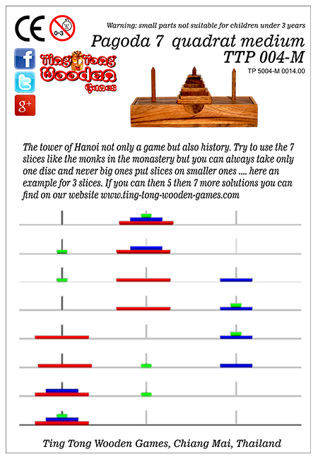 solution for wooden puzzle as download or to print