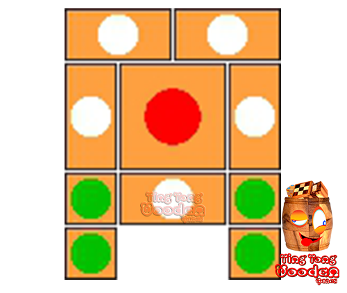 try to solve the khun pan wooden game with the template for 36 steps to solve the wooden puzzle