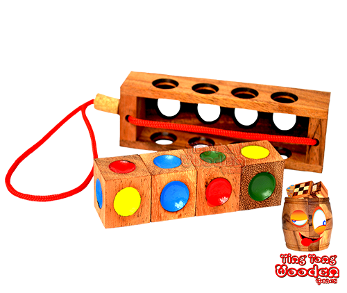 crazy four traffic light wooden puzzle solution 4 wooden dice outside the monkeypod wooden box