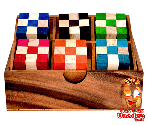 Snake cube niveau boîte nouvelle collection de puzzle en bois de ting tong usine de jeux en bois chiang mai