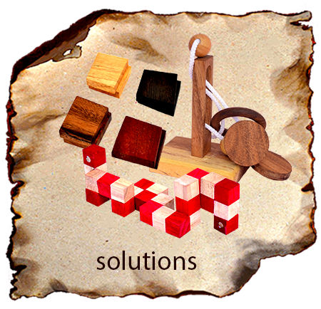 solutions de puzzle en bois et des règles de jeux en bois