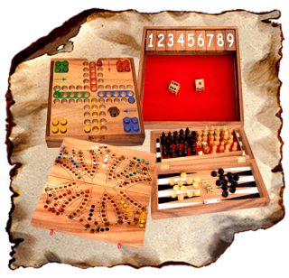 All wooden dice games and amusement games such as Ludo, Brändi Dog, Barricade, People Do not Worry, Horse Racing,