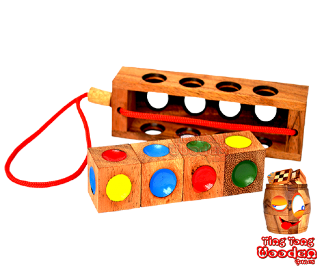 Crazy Four color puzzle, Ampelspiel, Traffic light game, Kinderpuzzle, wooden toys crazy 4 wooden games