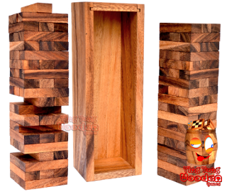 Wobbly Turm xlarge der extra große Wackelturm das Gesellschaftsspiel für die Familie wooden game Thailand