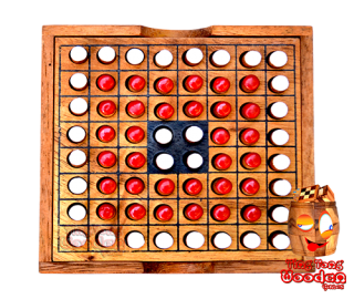 strategia gry othello obversi w małym drewnianym pudełku małpa pod Tajlandii