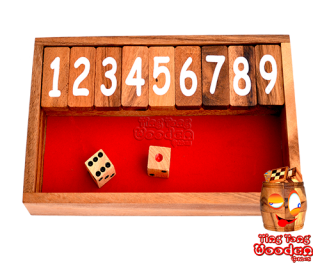 Закройте коробку или Jackpot Jumbo в качестве небольшой версии путешествия с кубиками деревянной игры в Таиланде