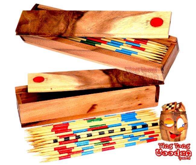 Mikado lub Pick Up Sticks ekscytujące drewniane umiejętności drewniane samanea drewniane gry tajlandia