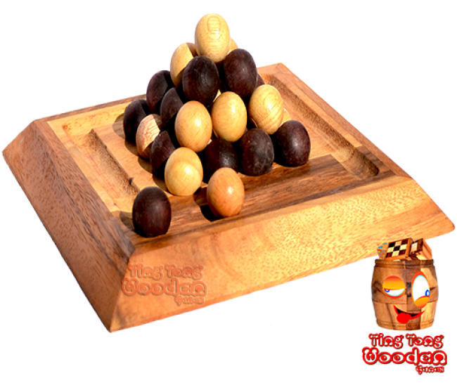 Pylos board xl last ball pyramid des pharao wooden game for 2 personen thai wooden games