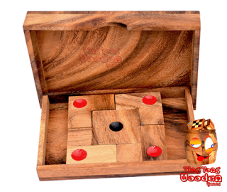 Khun Pan centre puzzle en bois jeu jeu coulissant de singe pod jeux en bois en bois et puzzle thaïlande