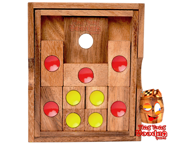 Khun Pan large oder der Khun Phaen Knobelspiel aus Holz monkey pod wooden games Thailand