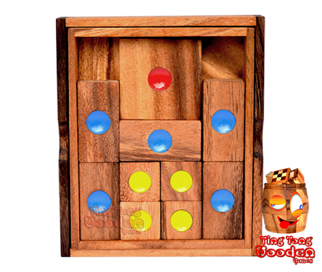 Khun Pan medium or the Khun Phaen sliding wooden game monkey pod wooden games Thailand